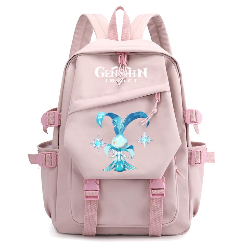 Anime Game Travel Backpack Printed Canvas Backpack for Boy Girl School Bag Students Women Large Capacity Bookbag Usb Charging Kids Gifts