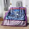 Coperta Calda in Flanella Carta Anime Yu Gi Oh Drago Bianco Occhi Blu Cartone Animato Anime Morbida Coperta in Peluche Copriletto per Camera da Letto Decorazione per la Casa
