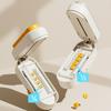 Portable Halves Pill Cutter and Storage Box Reusable Medicine Containers Medicine Storage with Accurate Pill Alignment