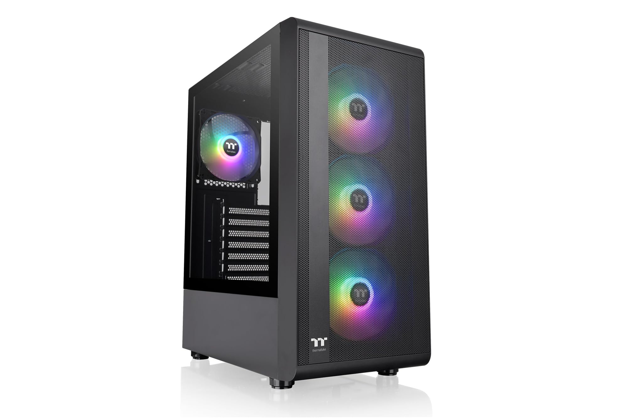 

Thermaltake S200 TG ARGB Plus Mid Tower ATX PC Case Black CS9175 CA-1X2-00M1WN-01 чорний