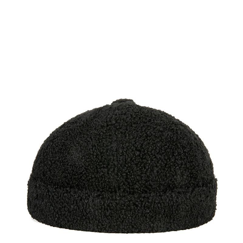 Spring and Autumn New Warm Lamb Fleece Trendy Men's and Women's Personalized Landlord Hat Fashion Versatile Melon Vest Hat