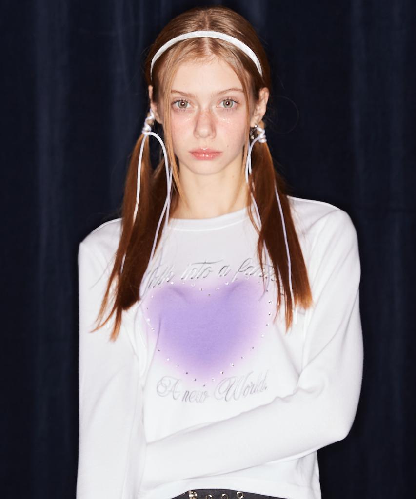 LUVISTRUE Nm Heart Hotfix Tee(White)