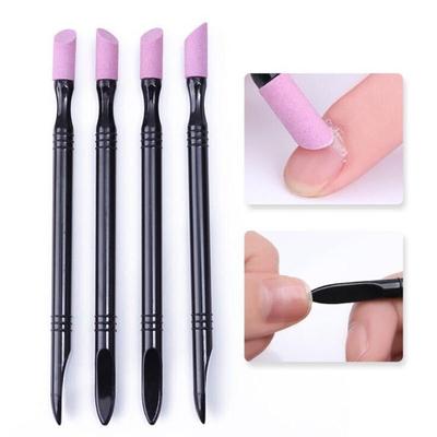 Professional Double-end Quartz Stone Scrub Pen Nail Cuticle Remover