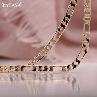 Rose Gold Color Bracelet Necklace HipHop Style For Men And Women Chain