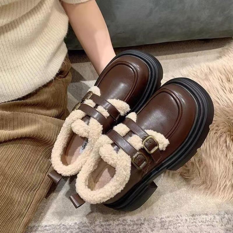 Winter Boots for Women Cotton Shoes with Thick Women's Ankle Boots Outdoor Wear Comfortable and Warm At Home Women's Footwear
