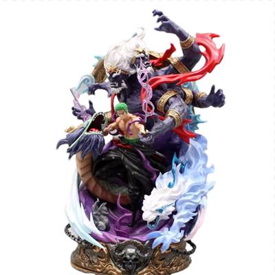 Roronoa Zoro Anime Actionfigur 21cm Sammlerstück Statisches Modell Ornament für Schreibtisch Kindergeschenk Ideal für die Feiertagssaison