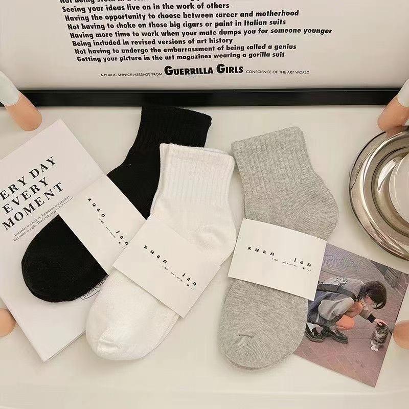 Breathable Low-Cut Summer Sports Socks - Sweat-Absorbent, Solid Color, Casual Short Socks