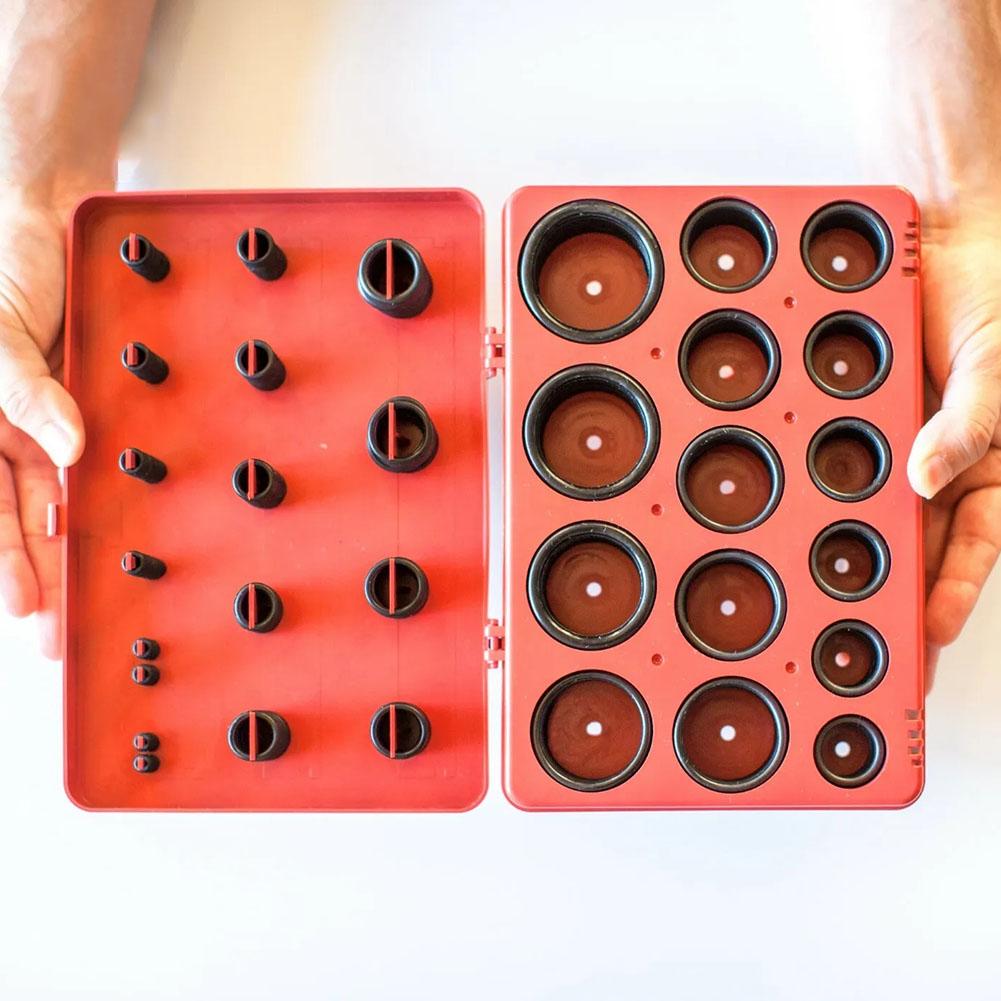 382PCS Inch O-Ring Kit Repair Set Case Box Assortment 30 Size Nitrile Rubber Ring Seal O Ring Gasket For Plumbing Automotive