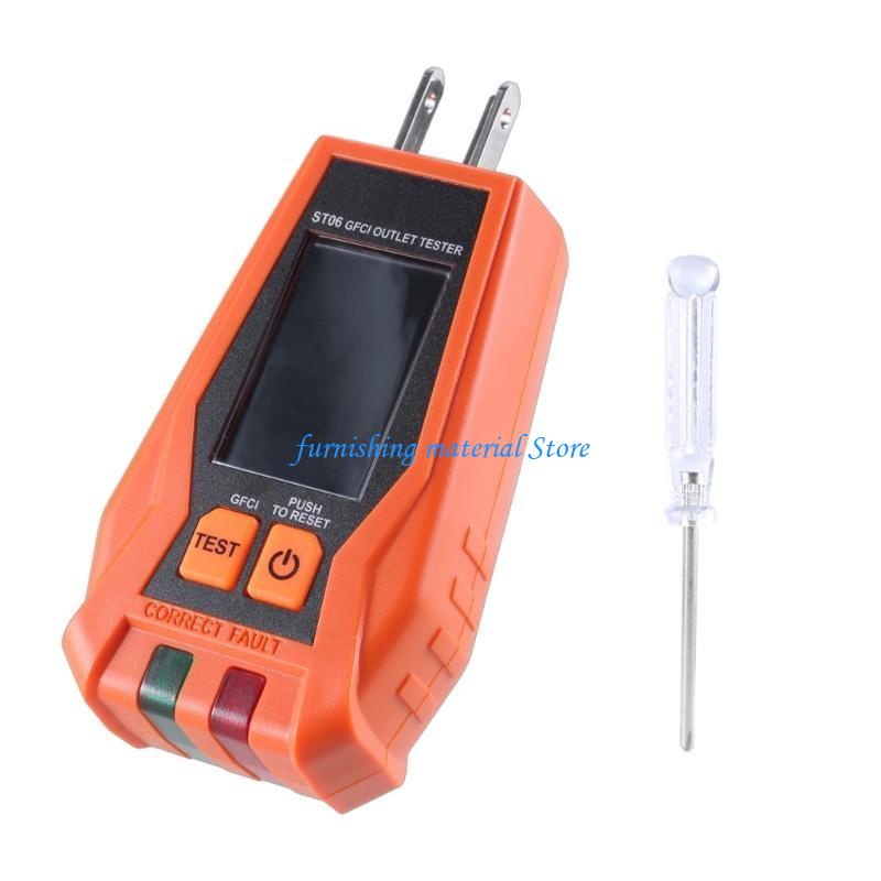 Y5GD GFCI Outlet Tester Receptacle Tester for GFCI Electrical Outlets Plug Tester