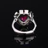 Love Red Corundum Ring Women's Talent European and American Style Light Luxury Versatile Talent Ring
