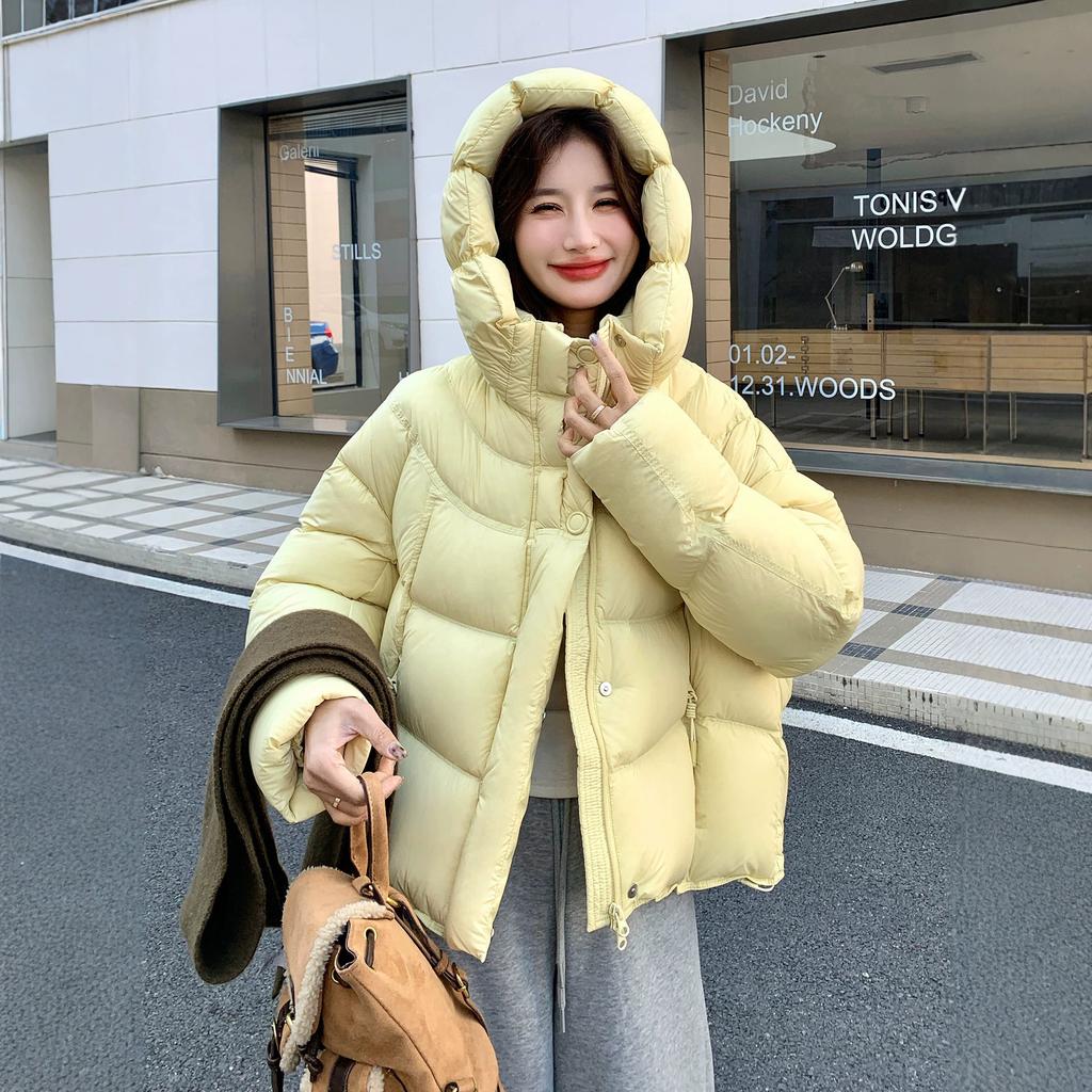 Cloud Puff White Duck Down Jacket Women's Winter New Version Super Good-looking Small Short Coat