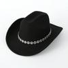 European and American popular small flower sequins women's western cowboy top hat outdoor jazz hat