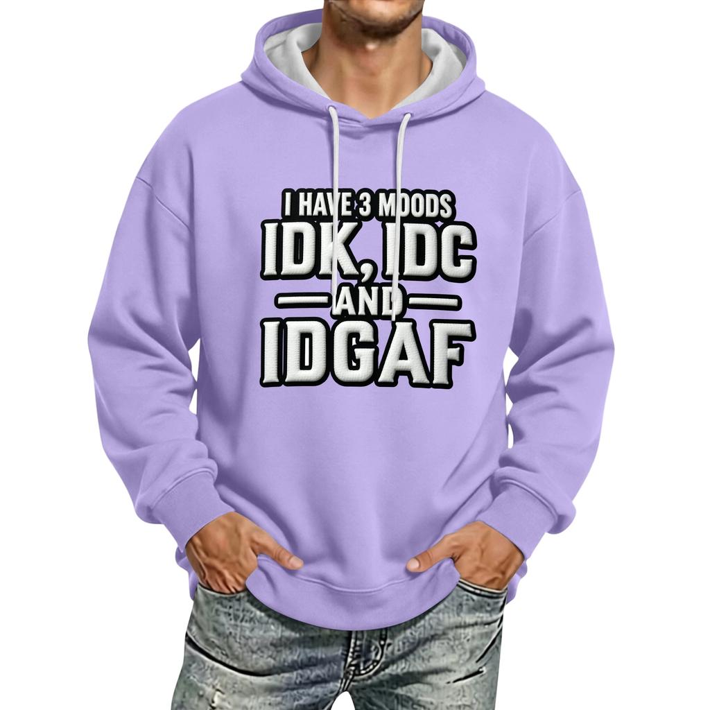 Men's Fashion Hoodie Pullover Casual Sweatshirt with Hood