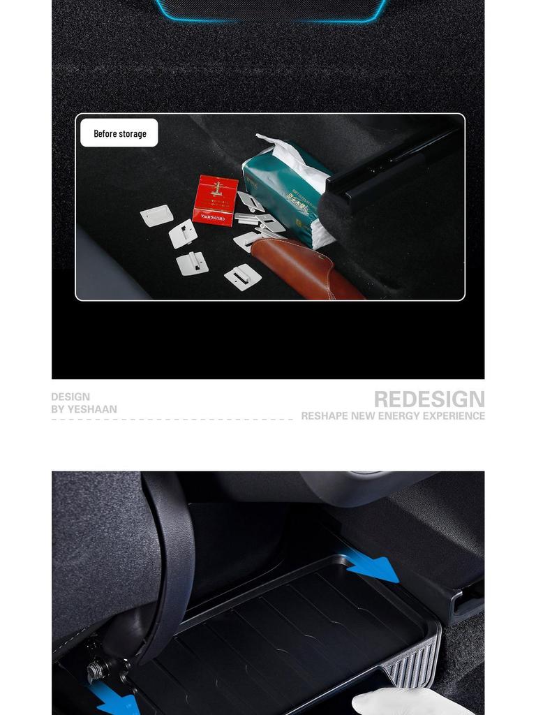 Tesla Model Y Rear Console Storage Organizer