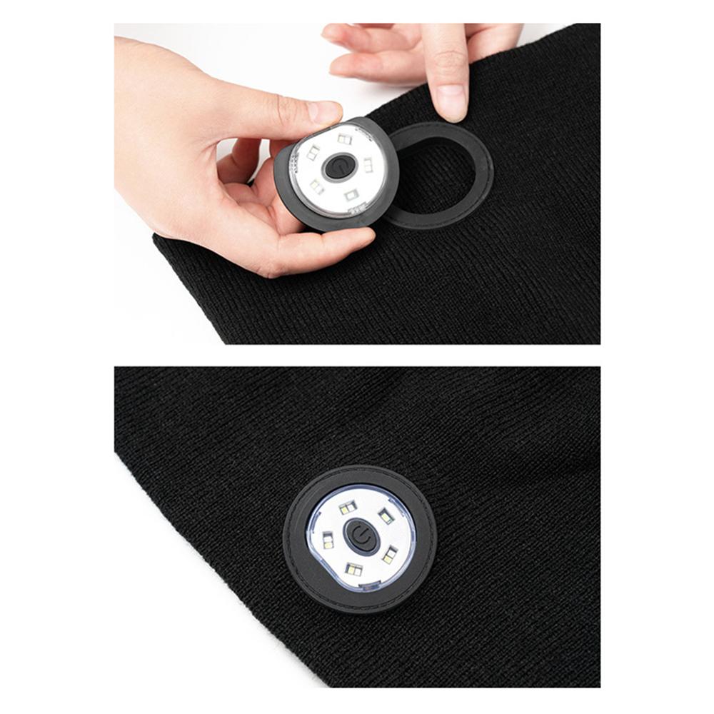 Summer Lantern Cap for men and Women LED Night Running Light Warning Light Knitted Cap