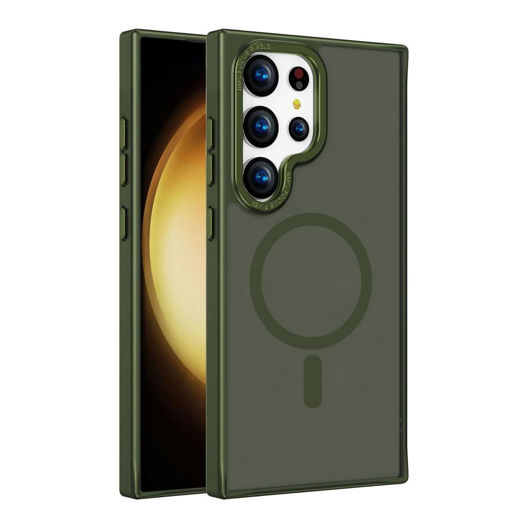 Samsung S25 Ultra Magsafe Frosted Magnetic Phone Case Skin-feel S24 Protective Cover