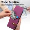 Custodia Portacarte di Lusso per Telefono per Samsung Galaxy Z Flip 8 7 6 5 4 3 5G Flip8 Flip7FE Portafoglio Portamonete ad Anello in Pelle PU Cover Rigida