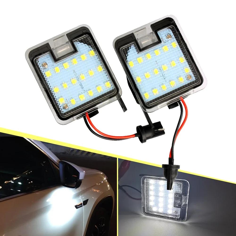 1/2Pcs 18 LED Beads LED Mirror Light Canbus Under Side Mirror Light For Ford SMax CMax Kuga Escape Monde Focus Grand Accessories