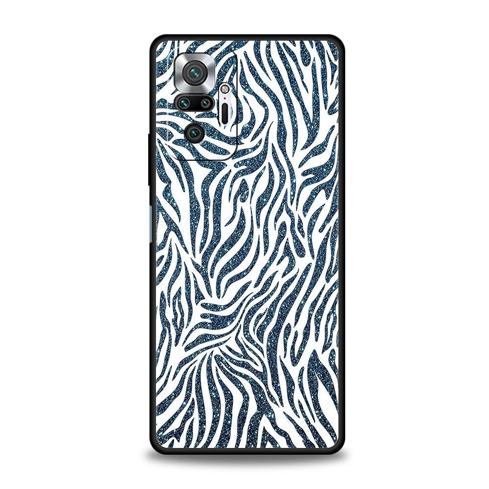 Cow Zebra Pattern Phone Case For Xiaomi Redmi Note 12 5G 11 10 Pro Plus 9S 9 8 7 9T 8T 10C 9C 9A 5G K50 Gaming Silicone Cover