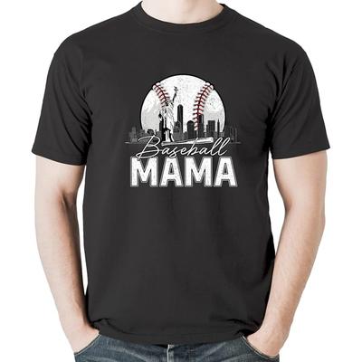 Mama do Beisebol Amante de Beisebol Dia de Jogo Estátua da Liberdade Camiseta Moletom Blusa Regata Premium para Homens Mulheres Crianças Preto