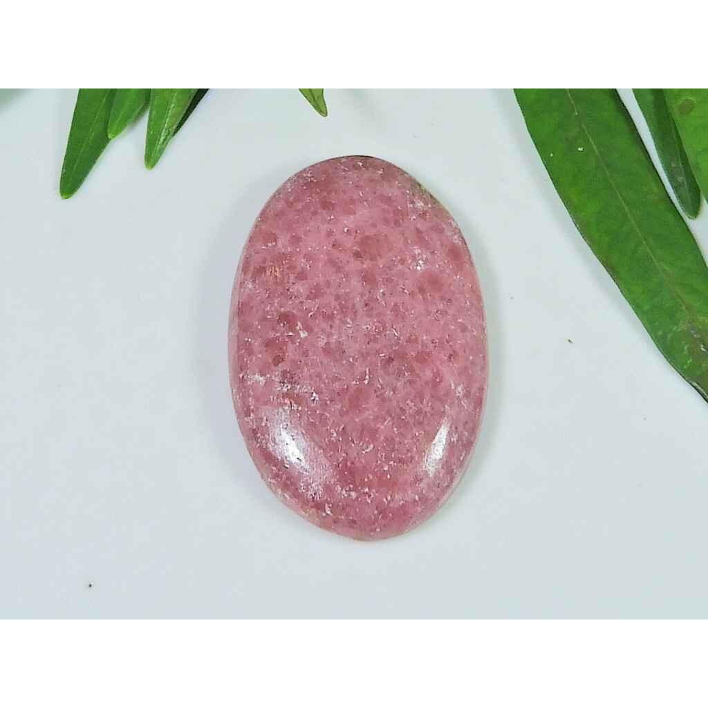 22X34X05MM Natural Red Rhodonite Quartz Oval Cabochon Loose Gemstone SK-3745