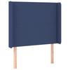 Box Spring Bed with Mattress Blue 80x200 cm Fabric