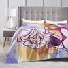 Hazbins Hotels Cartoon Blanket Fleece Textile Decor  Breathable Ultra-Soft Throw Blanket for Home Travel Bedspreads