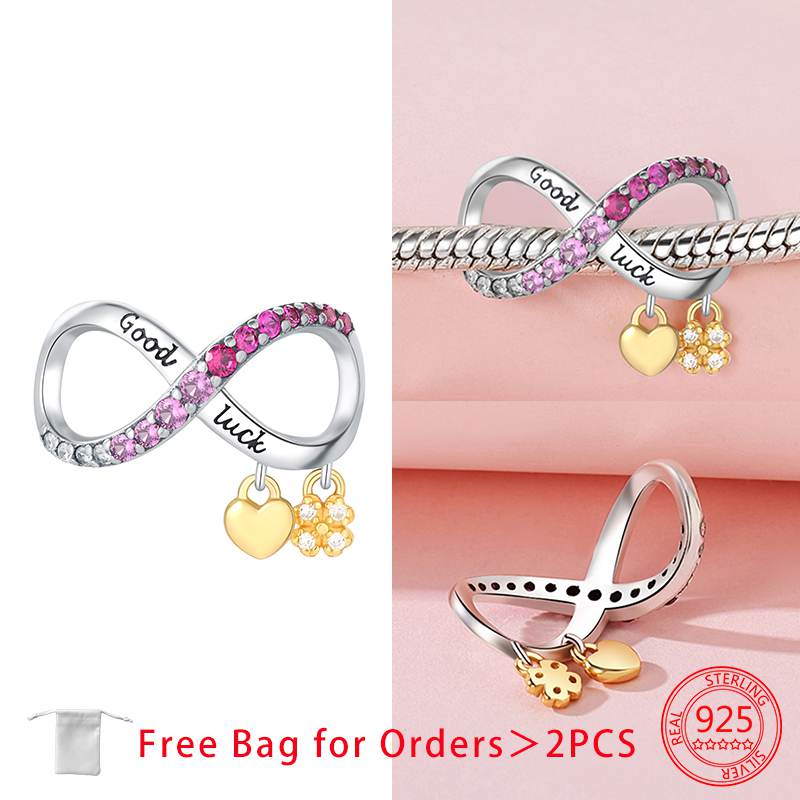 Original Charms Copper Gold Love Heart Pendant Beads Fit Bracelets Beads For Women Diy Jewelry Making Gift Fine Jewelry