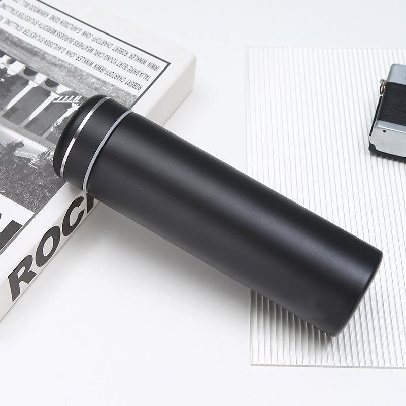 350/480ml New 304 Stainless Steel Insulated Bottle Tea Separation Double-layer Vacuum Straight Cup Outdoor Car Cup