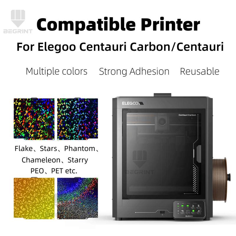 Build Plate For Elegoo Centauri Carbon Plate PEI Carbon fibe Sheet Smooth Centauri Carbon Build Plate Elegoo 3D Printer Parts