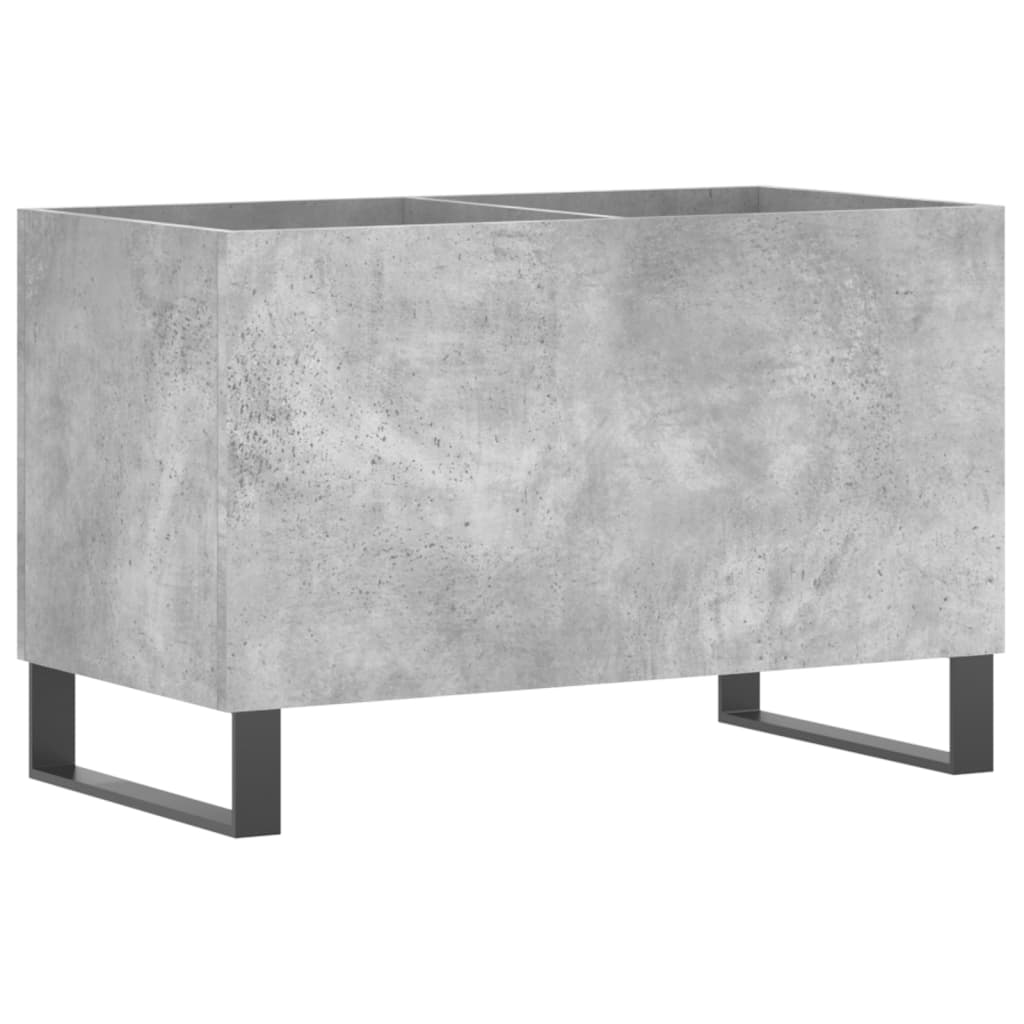 Record Cabinet Concrete Grey 74.5 x 38 x 48 cm Engineered Wood