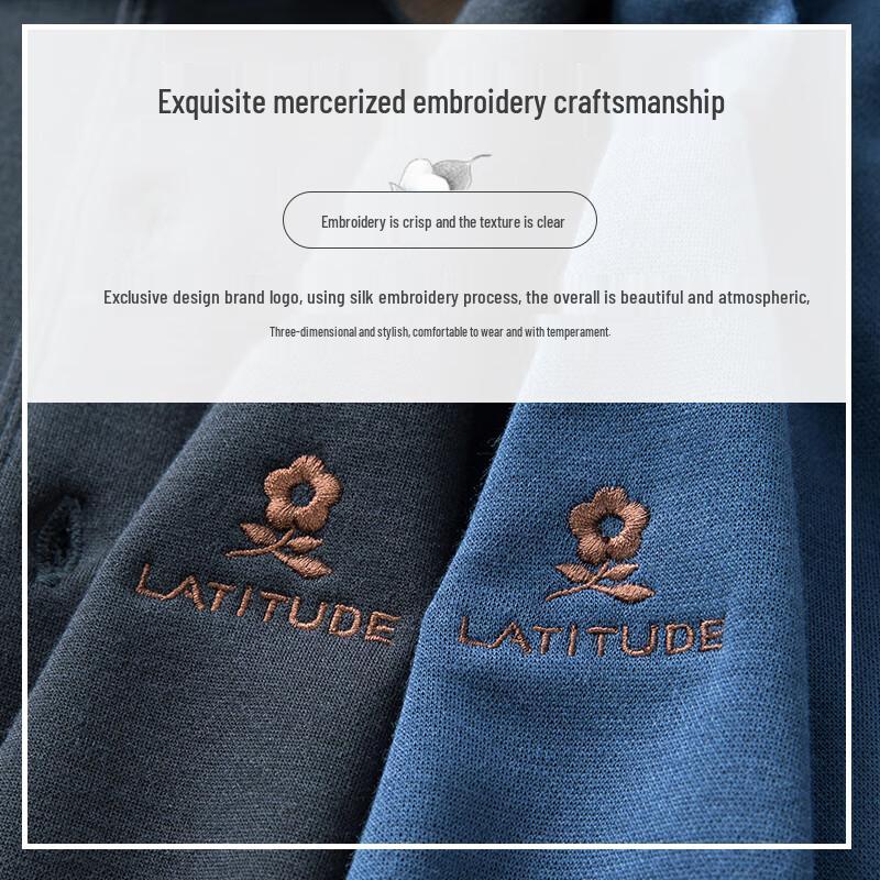 Pánské polo tričko s dlouhým rukávem MONTAGUT ze směsi kašmíru a hedvábí