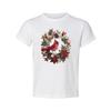 Unisex Christmas T Shirt Featuring Red Cardinal In A Festive Holly And Poinsetti