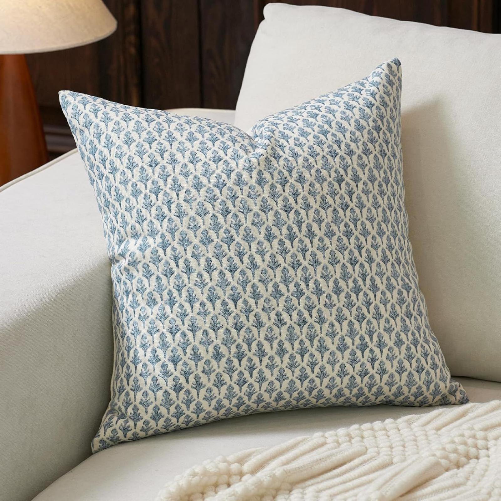 

Floral Pillowcase, Spring Plant Print Pillow Cover, Linen Printed Living Room Sofa Cushion Home Decor 1pcs One Size
