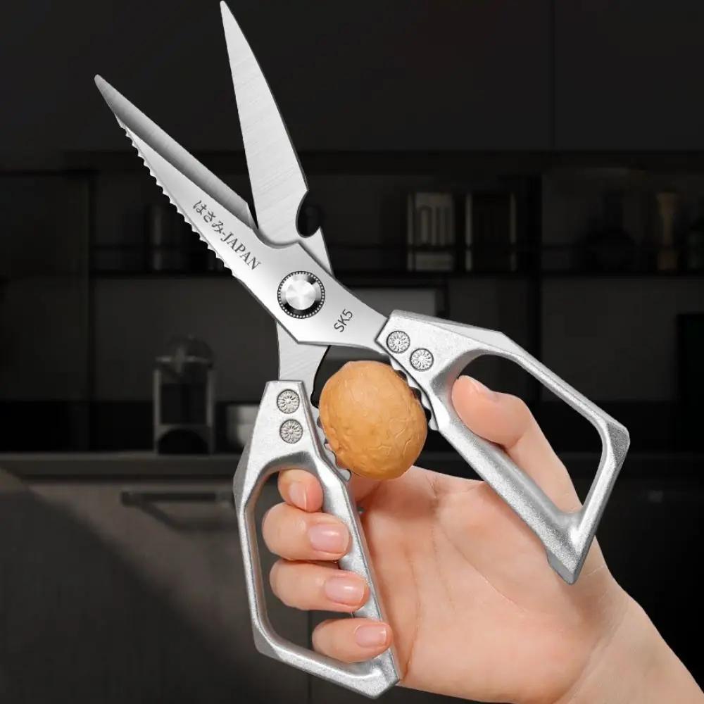 Stainless Steel Kitchen Scissor Thickened Rust-proof Poultry Scissor Heavy Duty Japanese Style Chicken Bone Shear Nut