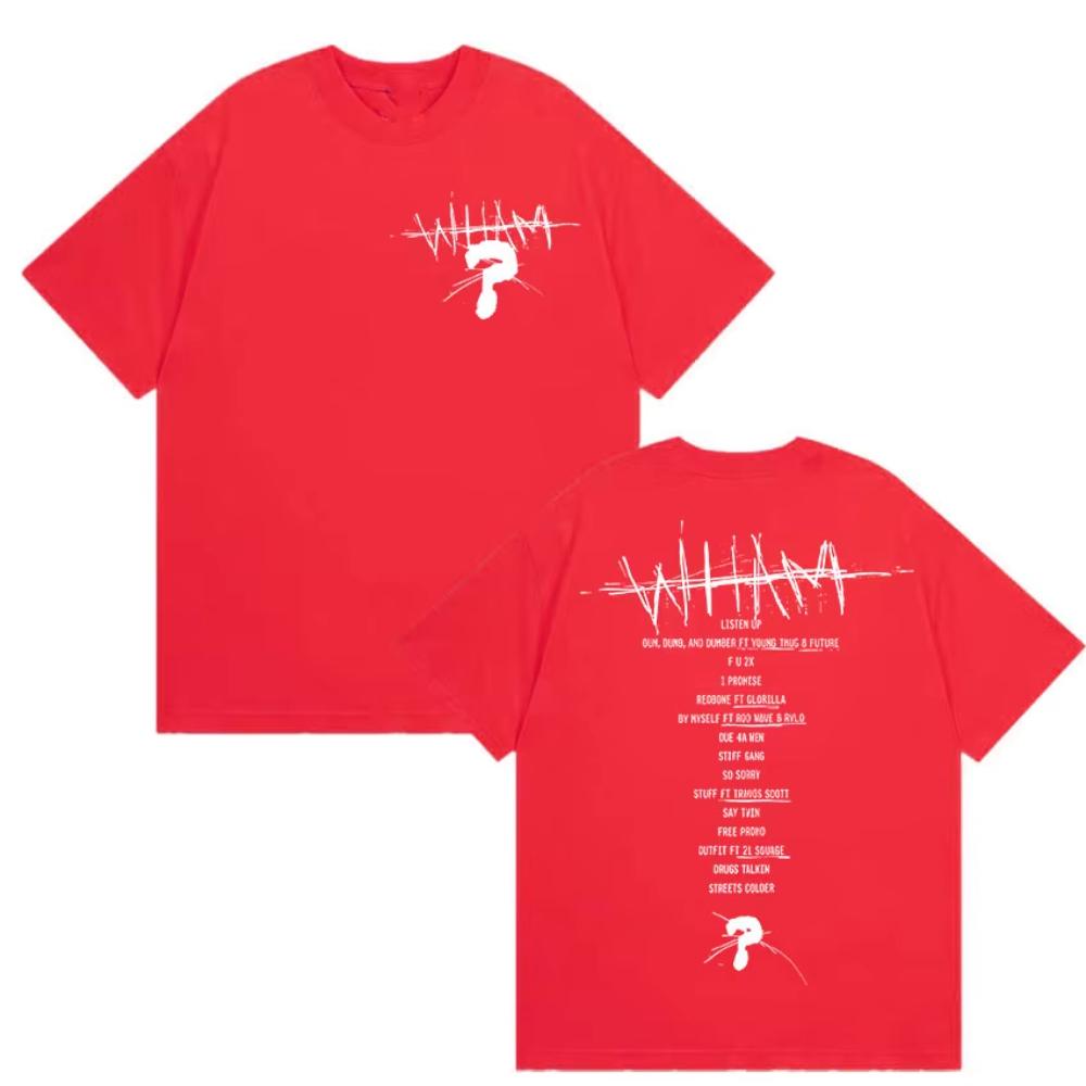 Rapper Lil Baby Wham World Tour 2025 Print T Shirt Men Women High Quality Fashion Cotton T-shirts Retro Hip Hop Oversized Tshirt