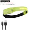 230° Induction LED Headlamp 5 lighting Modes Head flashlight COB rechargeable lantern for camping running Waterproof Head Light