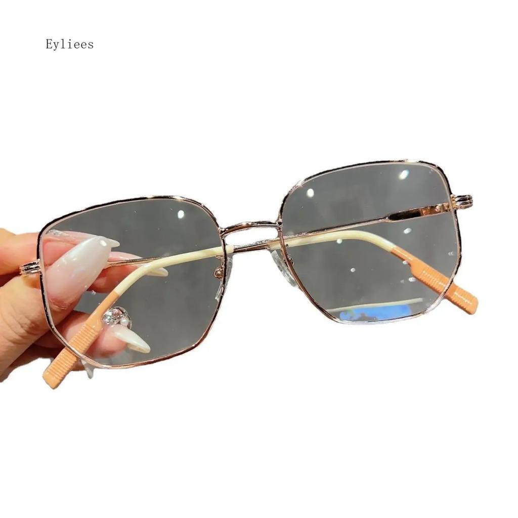 Oversize Square Spectacles for Female Male Anti- Blue-Ray Blocking PC Eyeglasses Shiny Frames Eye Spectacles clear glasses gafas