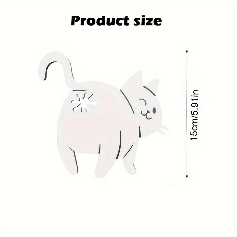 Kattbakdel Brödklämma - 3D-tryckt Humoristisk Köksgadget, Plastpåshållare för Bröd & Snacks, Sött Djur Förvaringstillbehör för Skafferi