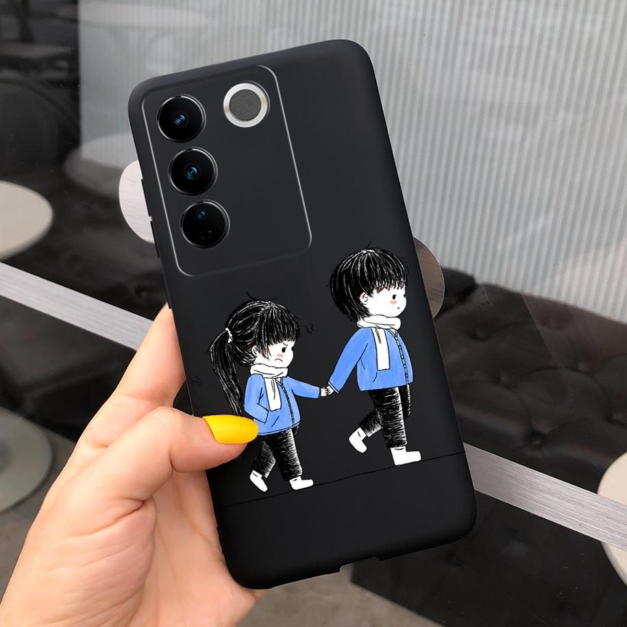 For Vivo V27 Pro Case Vivo V27e Back Cover Fashion Candy Color Painted Funda For Vivo V27 5G V 27e V27Pro V2237 V2230 Soft Shell