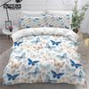 Colorful Butterfly And Floral Duvet Cover Set King Size Butterflies Theme Bedding Set For Kids Girls Comforter Cover Pillowcases