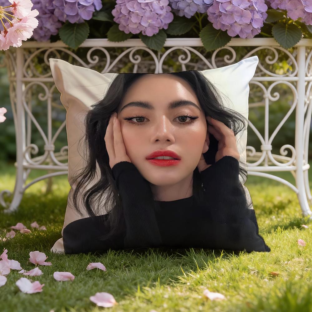 Thai actress D-Davika Hoorne Cushion Cover Home & Car Dual-Scene Pillow Cover: Reversible for Premium Comfort
