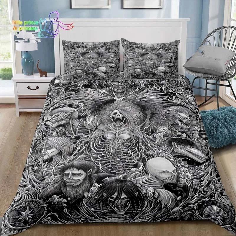 

Anime Attack On Titan 3D Print Bedding Set Single Twin Full Queen King Size Bed Set Adult Kid Bedroom Bedding Gift 70x133cm 2pcs