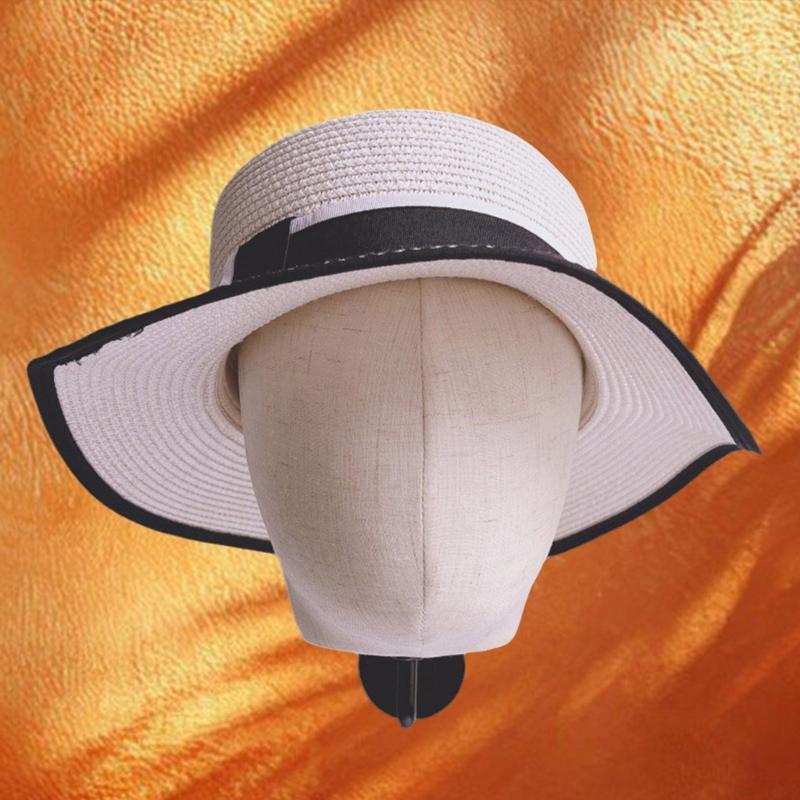 Practical Space Saving Fabric Covered Head Model Wall Hat Display Storage For Wigs And Hats Beauty Salon Equipment