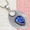 Tanzanite Set Jewelry Quartz  Gemstone Pendant 18-20'' Necklace