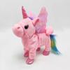 35cm Electric Walking Unicorn Plush Funny Toy Talking Toy Unicorn Singing Music Stuffed Toy for Children Kids Gift