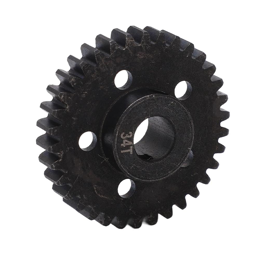 34T RC Motor Gear M1.0 8mm Gear Bore Steel Black RC Motor Pinion Gear for Arrma 17 18 RC Cars