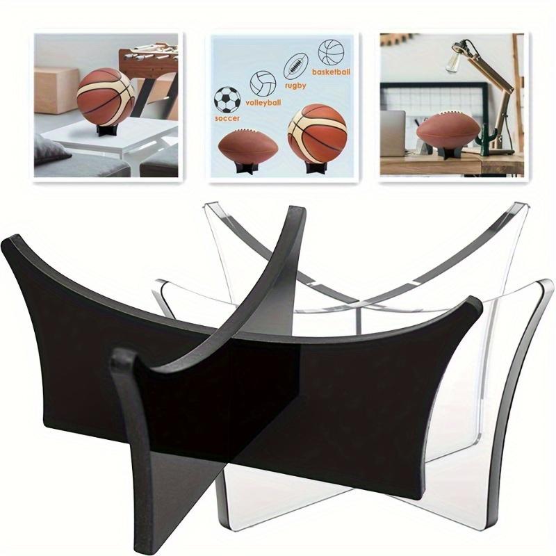 1PC Heavy Duty Acrylic Ball Stand: Portable Display Accessory for Basketball, Football, Soccer, Rugby & Bowling!