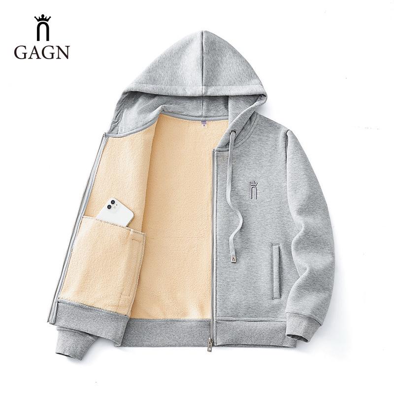 

GAGN Cross-Border Embroidered Plus Velvet Winter Cardigan for Petite Women 2025 3XL