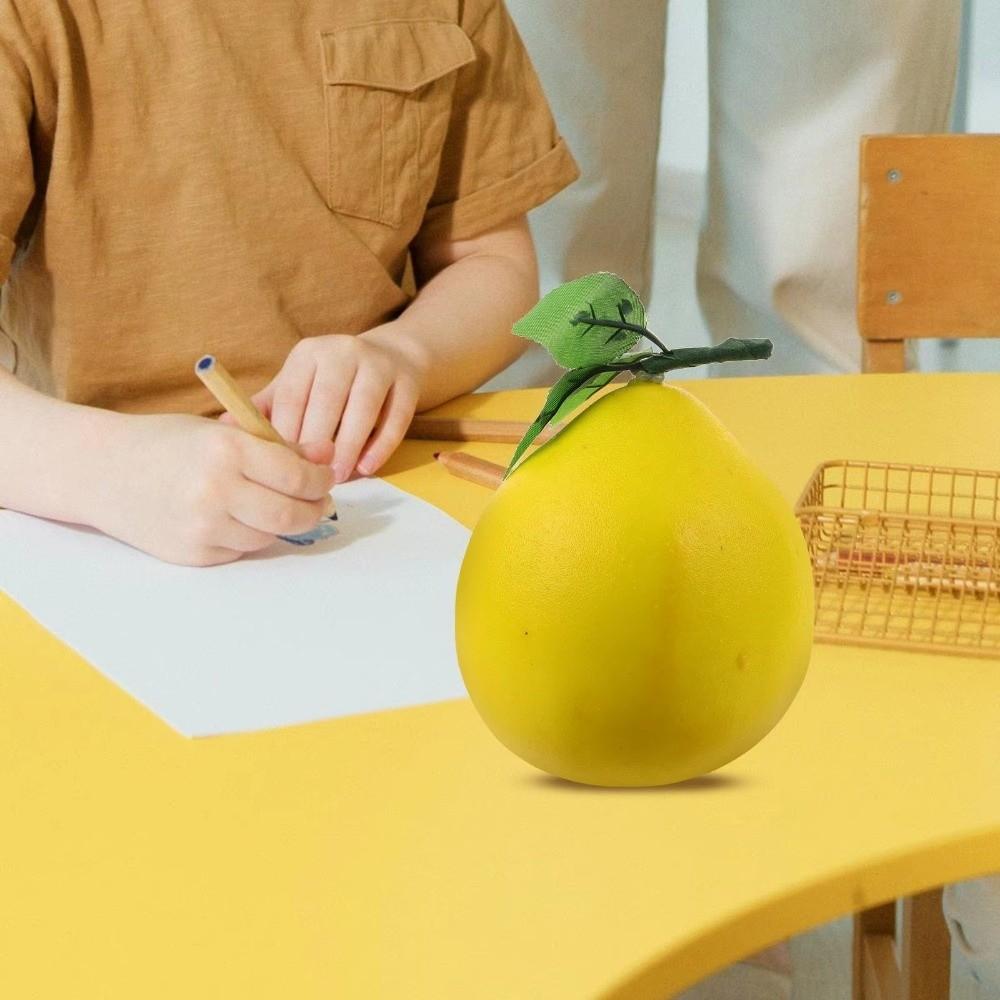 Yellow/Green Fake Grapefruit Lifelike Artificial Fruit Pomelo Fruit Ornament Cabinet Photography